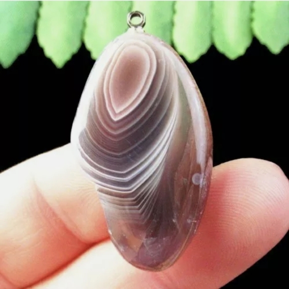 New Natural Botswana Agate Freeform Pendant. - Picture 1 of 7